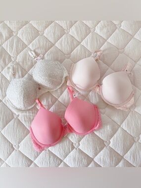 𝜗𝜚 victoria's secret Dream Angels Lightly Lined Full-Coverage Bra bundle